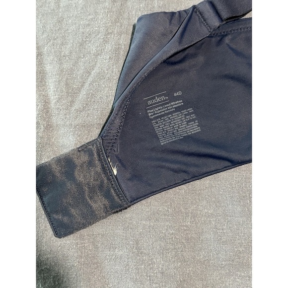 Auden Women's Bra‎ Lightly Lined Wire Free Size 44D Navy - Picture 3 of 4